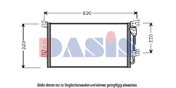 AKS DASIS Конденсатор, кондиционер 142004N